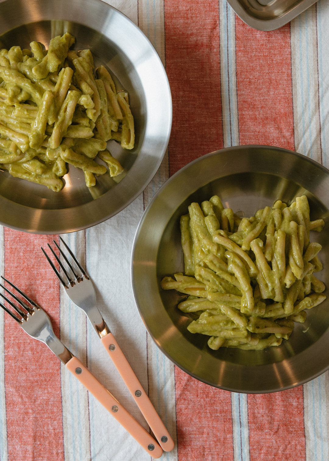 casarecce with zucchini pesto